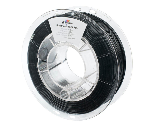 Spectrum S-Flex 90A, 1,75mm, 250g, 80523, deep black - 1143082 - zdjęcie